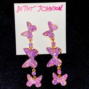 Betsey Johnson Butterfly 🦋 Earrings
